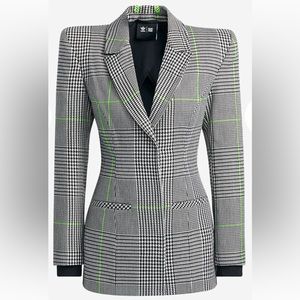 adidas Ivy Park Halls of Ivy Suit Jacket
White/Black/Semi Solar Slime NWT small